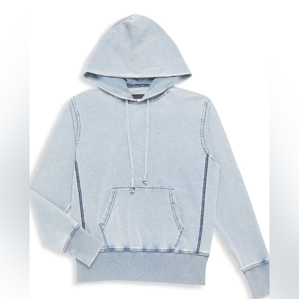 Katie J NYC tween Dani hoodie in blue denim, excellent condition, size M